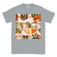 Heather Grey fall heifer seamless pattern Classic Tee - BundleAndBundleShop