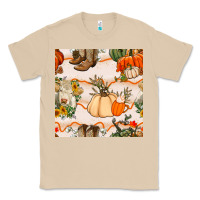 Mushroom fall heifer seamless pattern Classic Tee - BundleAndBundleShop