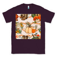 Plum fall heifer seamless pattern Classic Tee - BundleAndBundleShop