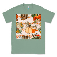 Sage fall heifer seamless pattern Classic Tee - BundleAndBundleShop