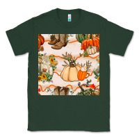Sports Green fall heifer seamless pattern Classic Tee - BundleAndBundleShop