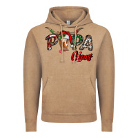 Vintage Coffee Papa Claus With Long Horn Western Christmas Vintage Hoodie - RanaPortraitStore