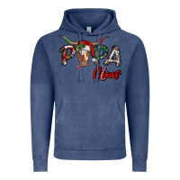 Vintage Denim Papa Claus With Long Horn Western Christmas Vintage Hoodie - RanaPortraitStore