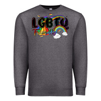 Charcoal Heather lgbtq  friendly Premium Sweatshirt - MaliasSmallBusiness