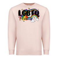 Pale Pink lgbtq  friendly Premium Sweatshirt - MaliasSmallBusiness
