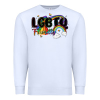 White lgbtq  friendly Premium Sweatshirt - MaliasSmallBusiness