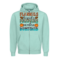Seafoam Flannels Hayrides Pumpkins Sweaters Bonfires Zipper Hoodie - Artiststas