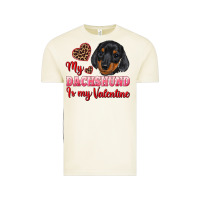Vintage Arctic my dachshund is my valentine Vintage Tee - RanaPortraitStore