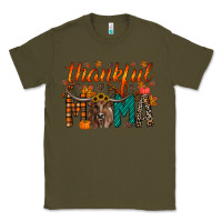 Army Green thankful mama longhorn Classic Tee - RacoonDesign