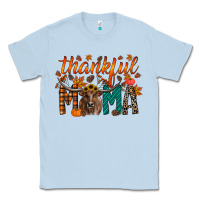Dusty Blue thankful mama longhorn Classic Tee - RacoonDesign