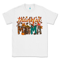 White thankful mama longhorn Classic Tee - RacoonDesign