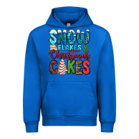 Cobalt snow flakes and Christmas cakes Urban Hoodie - Jasminsmagicworld