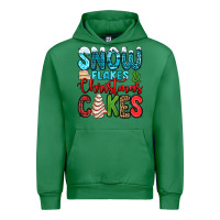 Emerald snow flakes and Christmas cakes Urban Hoodie - Jasminsmagicworld