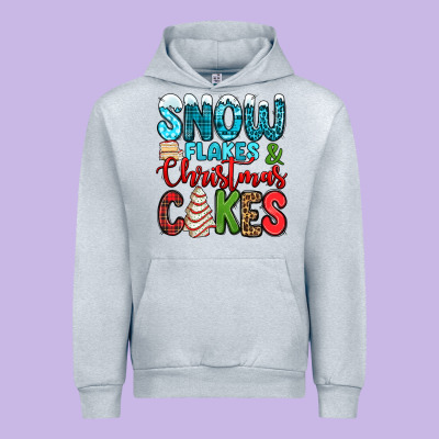 Snow Flakes And Christmas Cakes Urban Hoodie Designed By Jasminsmagicworld