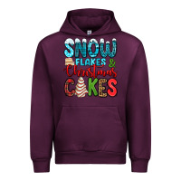 Mauve Wine snow flakes and Christmas cakes Urban Hoodie - Jasminsmagicworld