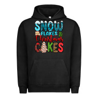 Pigment Black snow flakes and Christmas cakes Urban Hoodie - Jasminsmagicworld