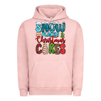 Pigment Salmon snow flakes and Christmas cakes Urban Hoodie - Jasminsmagicworld