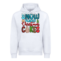 White snow flakes and Christmas cakes Urban Hoodie - Jasminsmagicworld