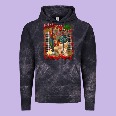 Vintage Hoodie Merry Cluckin' Christmas