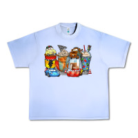 Grape Ice cartoon characters coffee cups Urban Heavy Tee - Zillion Design Studio