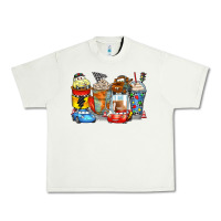 Pistachio cartoon characters coffee cups Urban Heavy Tee - Zillion Design Studio