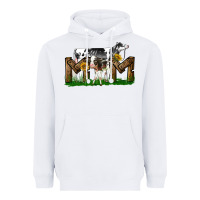 White Western Holstein Cow And Baby Cow Mom Heavyweight Hoodie - LillyAllenDesigns