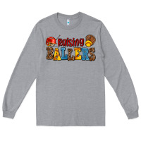 Heather Grey raising ballers Long Sleeve Tee - AdoDesignShop
