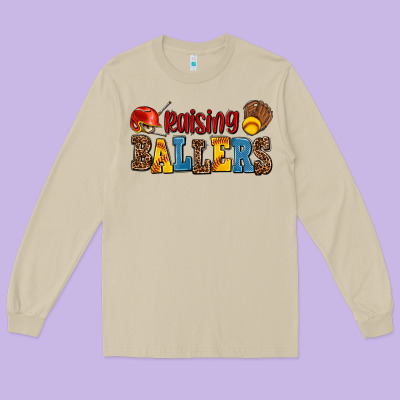 Raising Ballers Long Sleeve Tee Designed By Adodesignshop