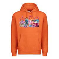 Carrot Unicorn Coffee Cups Premium Hoodie - MaliasSmallBusiness