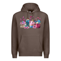 Coffee Unicorn Coffee Cups Premium Hoodie - MaliasSmallBusiness