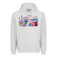 Dove Grey Unicorn Coffee Cups Premium Hoodie - MaliasSmallBusiness