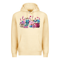 Pina Colada Unicorn Coffee Cups Premium Hoodie - MaliasSmallBusiness