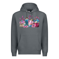 Rock Unicorn Coffee Cups Premium Hoodie - MaliasSmallBusiness