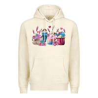 Sandshell Unicorn Coffee Cups Premium Hoodie - MaliasSmallBusiness