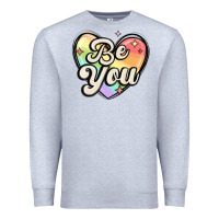 Heather Grey be you Premium Sweatshirt - MaliasSmallBusiness