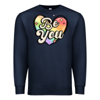 Navy be you Premium Sweatshirt - MaliasSmallBusiness