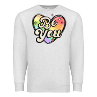 Oatmeal Heather be you Premium Sweatshirt - MaliasSmallBusiness