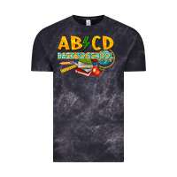 Cloud Black abcd back to school Vintage Tee - texasbilliewilder