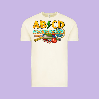 Abcd Back To School Vintage Tee Designed By Texasbilliewilder