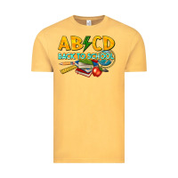 Vintage Mustard abcd back to school Vintage Tee - texasbilliewilder