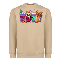Mushroom dia de los muertos coffee cups Heavyweight Sweatshirt - texasbilliewilder