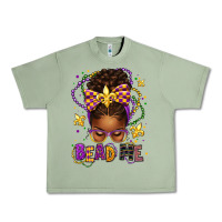 Oil Green bead me mardi gras afro messy bun Urban Heavy Tee - texasbilliewilder