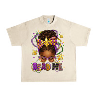 Sandshell bead me mardi gras afro messy bun Urban Heavy Tee - texasbilliewilder