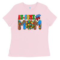 Bubblegum Pink ausome autism mom Ladies Tee - AdoDesignShop