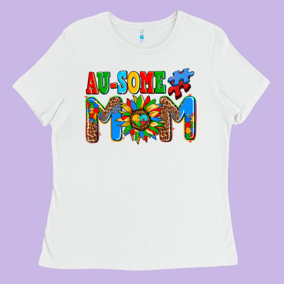 Ausome Autism Mom Ladies Tee Designed By Adodesignshop