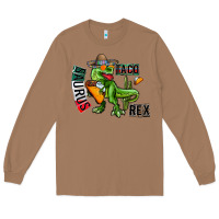 Toasted Coconut taco saurus rex Long Sleeve Tee - CowhideDigitalArt