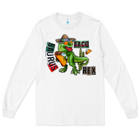 White taco saurus rex Long Sleeve Tee - CowhideDigitalArt