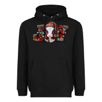 Black joy baby cow christmas Heavyweight Hoodie - Jasminsmagicworld