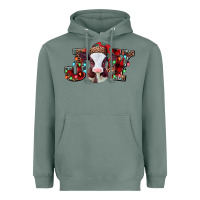 Sage joy baby cow christmas Heavyweight Hoodie - Jasminsmagicworld