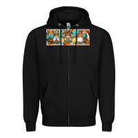 Black Fall Gnomes Zipper Hoodie - Artiststas